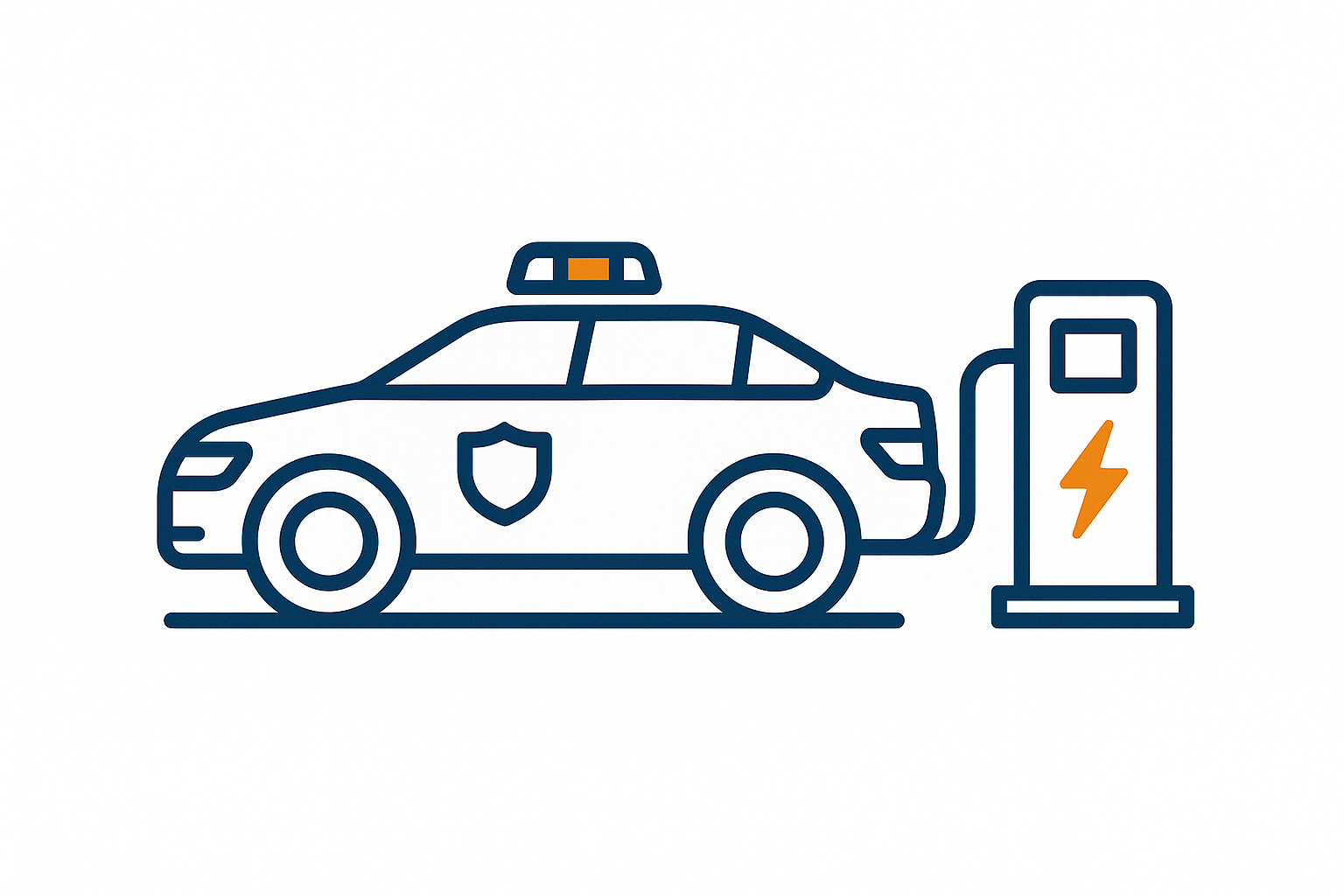 Elektrische Streifenwagen